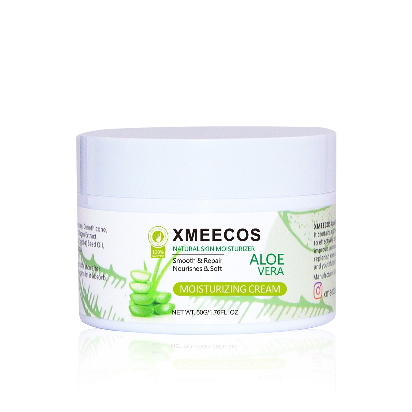 Aloe Vera Moisturizing Face Cream Natural Cruelty-free for Men and Women| Smooth| Repairing| Gentle| Hydrating For Dry skin