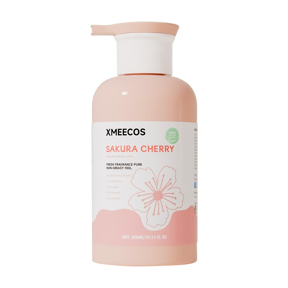 XMEECOS Nourishing Body Lotion with Sodium Hyaluronate, Oligopeptide, Collagen, Niacinamide & Fullerenes – Fresh Fragrance, Non-Greasy, Hydrating Skincare