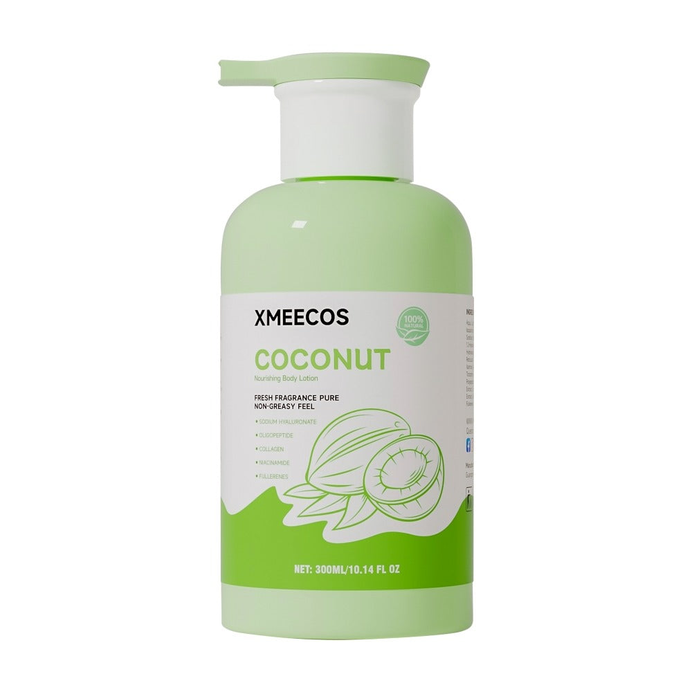 XMEECOS Nourishing Body Lotion with Sodium Hyaluronate, Oligopeptide, Collagen, Niacinamide & Fullerenes – Fresh Fragrance, Non-Greasy, Hydrating Skincare