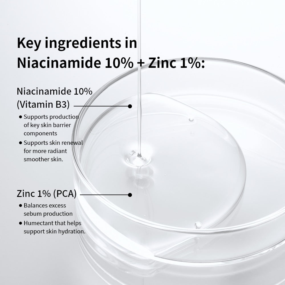 Niacinamide 10% + Zinc 1% Face Serum| Advanced Skin Tone & Oil Control| Hydrating & Anti-Blemish Formula| Lightweight & Fast-Absorbing – 30ml